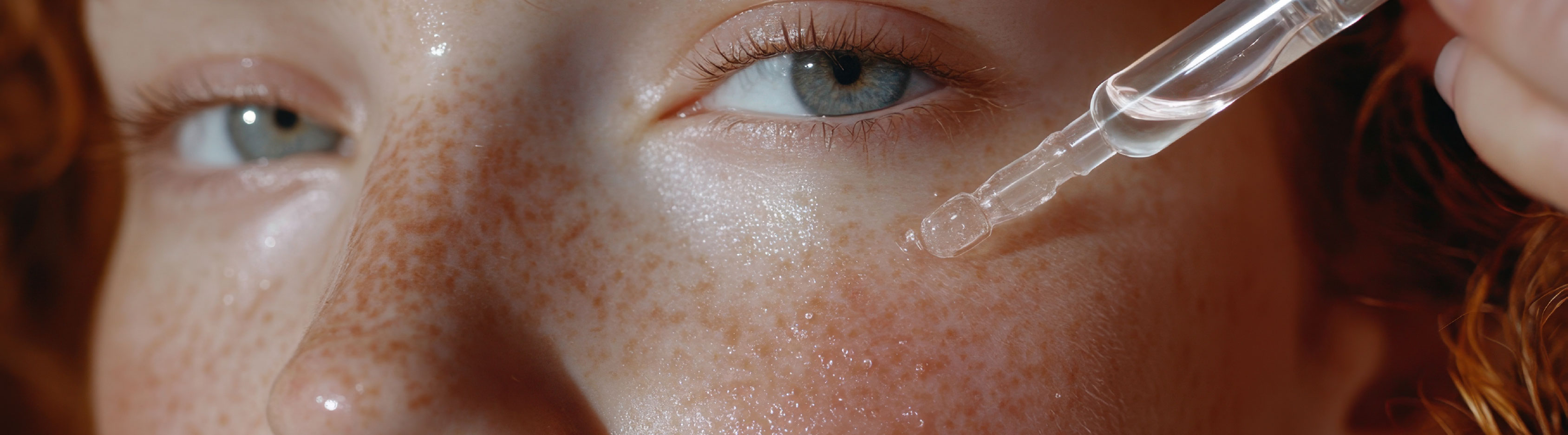 žena aplikuje elixír na pleť