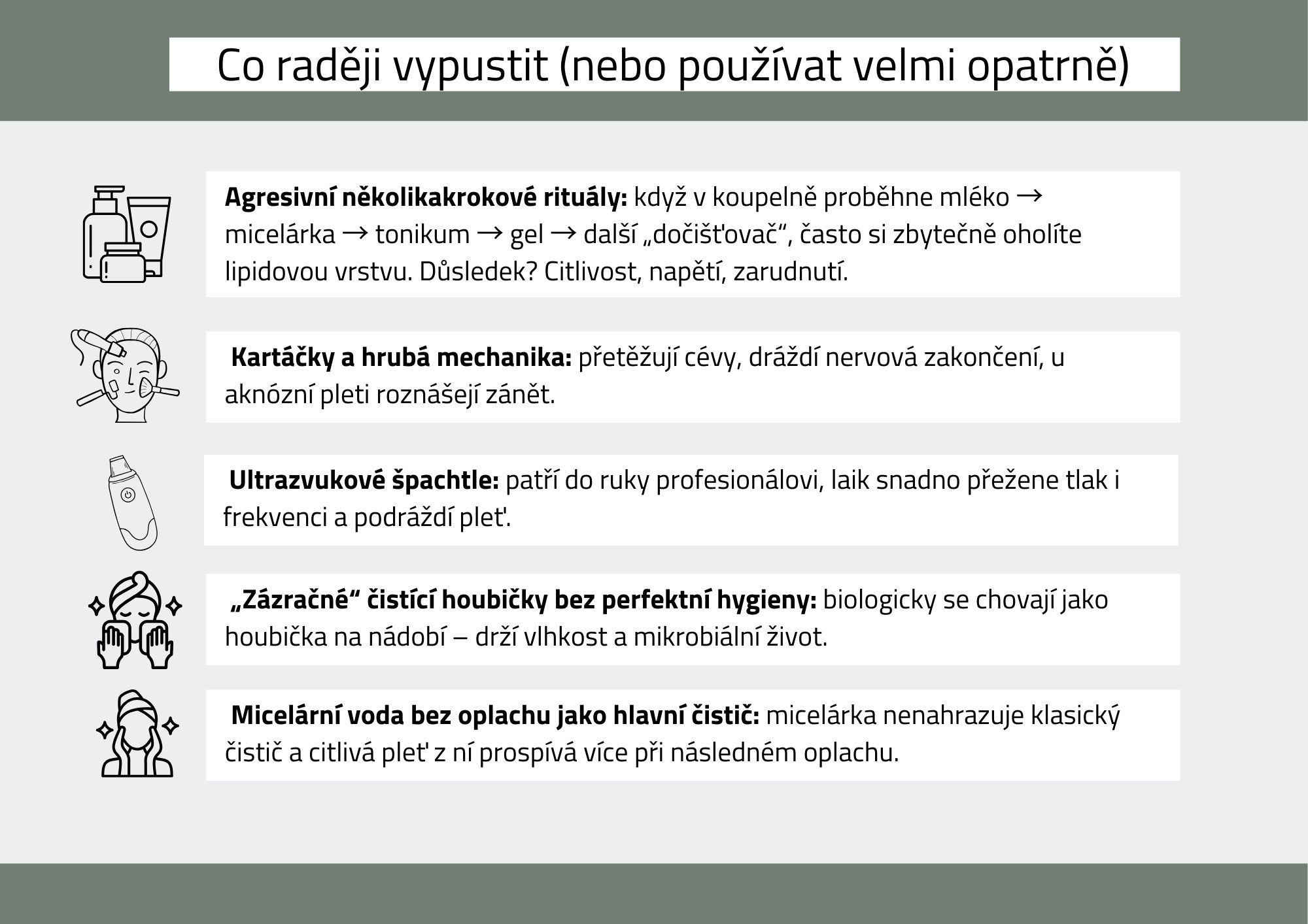 co vynechat pri cisteni pleti