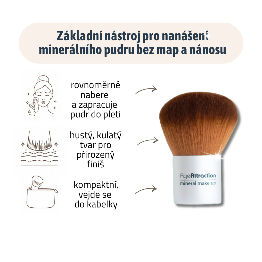 Kabuki štětec - minerální pudr - Image 2