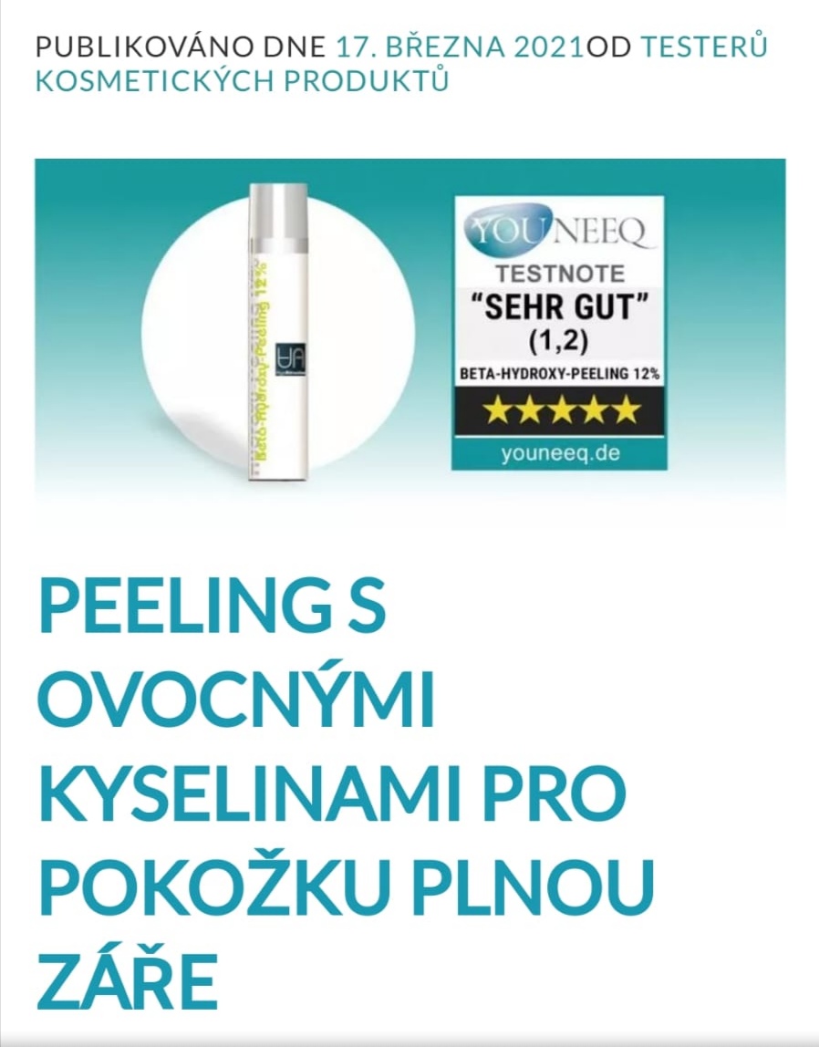 Beta-Hydroxy-Peeling 6% nebo 12% – Age Attraction - Petra Součková e-shop