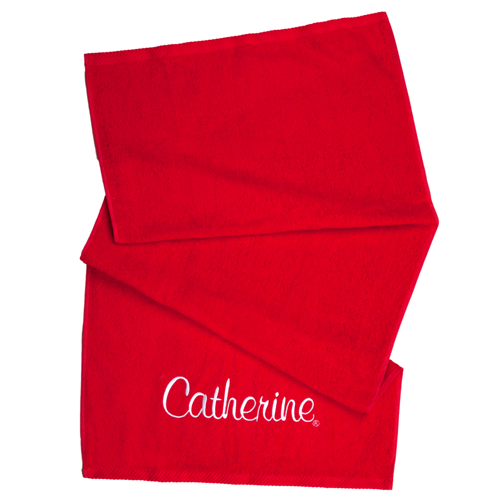 Froté ručník červený, 30x50 cm - Catherine